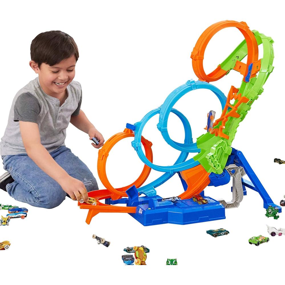 HOT WHEELS PISTA CUADRUPLE LOOP - 1