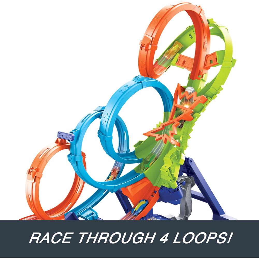 HOT WHEELS PISTA CUADRUPLE LOOP - 5