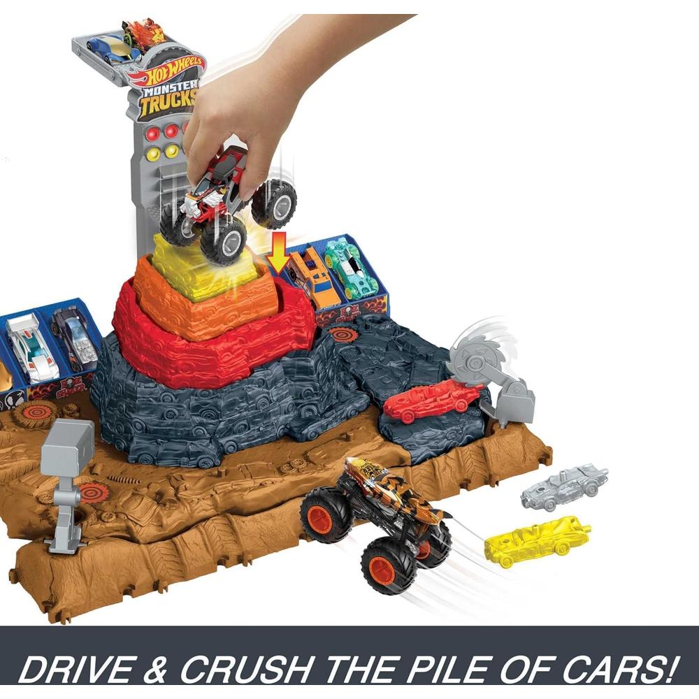 HOT WHEELS PISTA MONSTER TRUCKS ARENA SMASHERS SET 3 PZS - 3