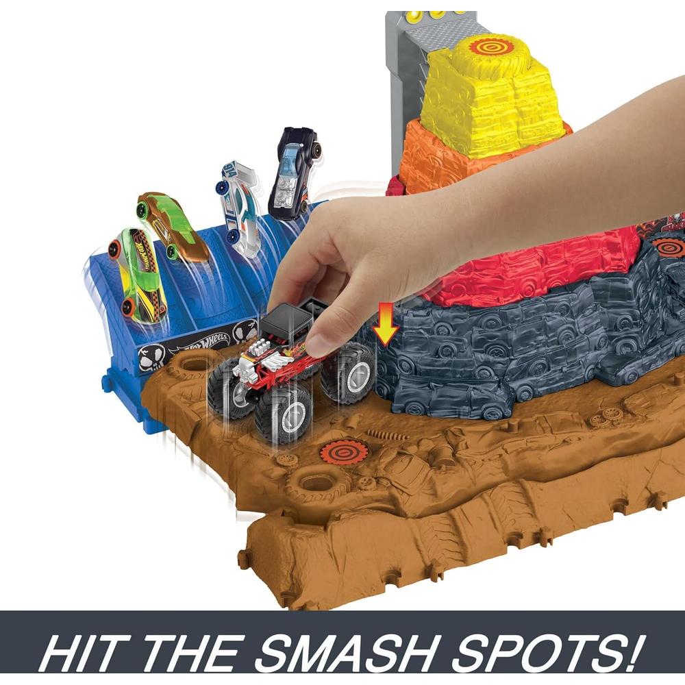 HOT WHEELS PISTA MONSTER TRUCKS ARENA SMASHERS SET 3 PZS - 5