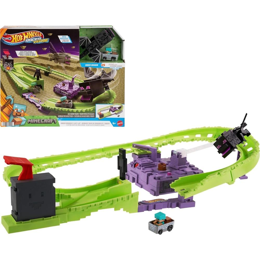 HOT WHEELS PISTA RACEVERSE MINECRAFT - 1