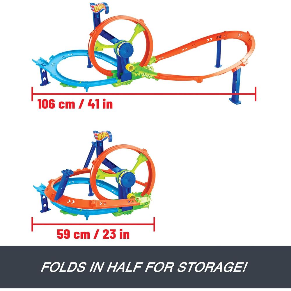 HOT WHEELS PISTA RAPID LAUNCH Y LOOP - 3