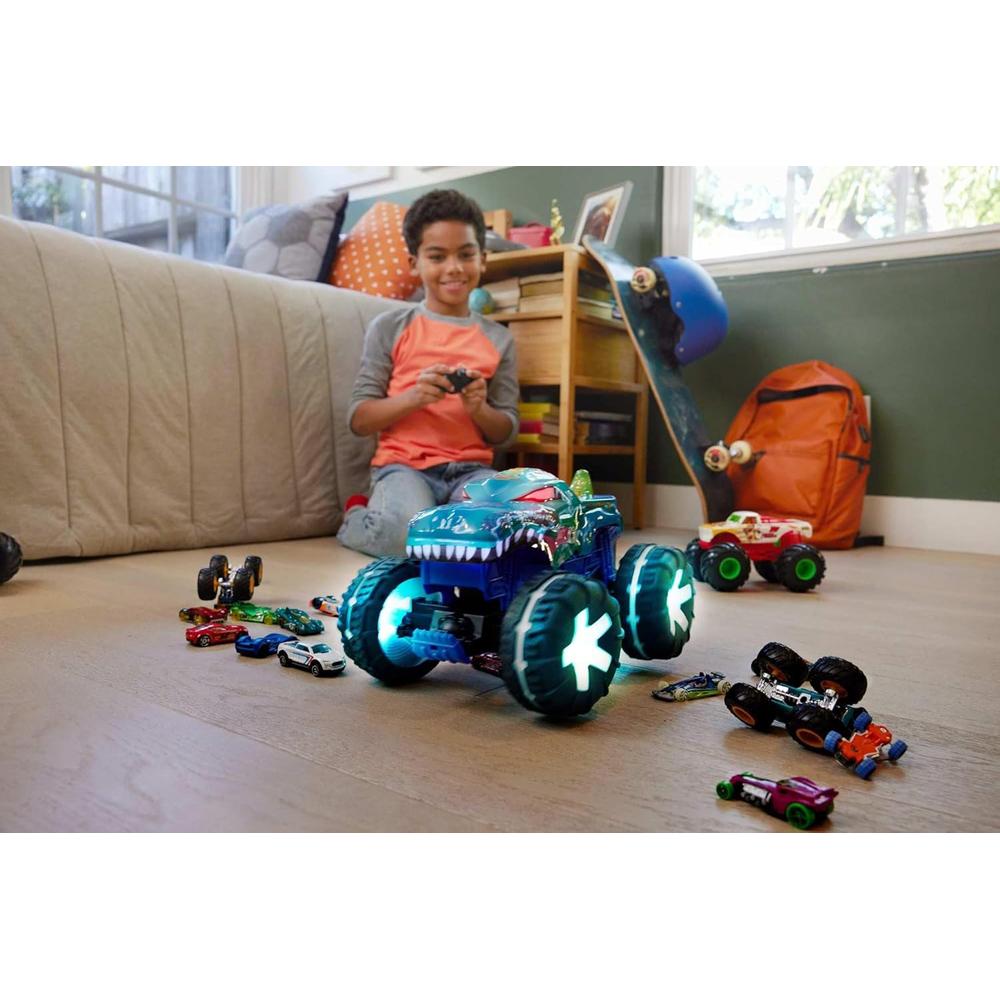 HOT WHEELS AUTO RC MONSTER TRUCKS BLUE - 2