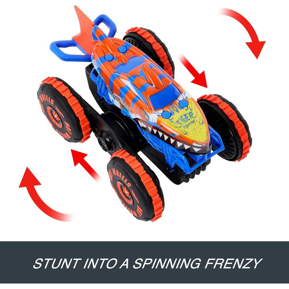 HOT WHEELS AUTO RC TIGER SHARK MONSTER TRUCKS - 4