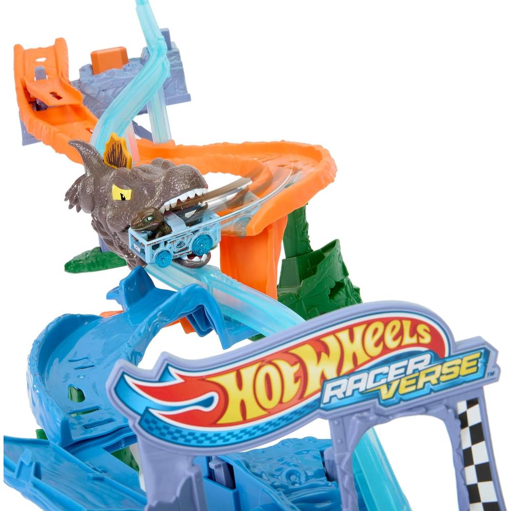 HOT WHEELS PISTA COMPLETA JURASSIC WORLD CRASH Y SPLASH - 2