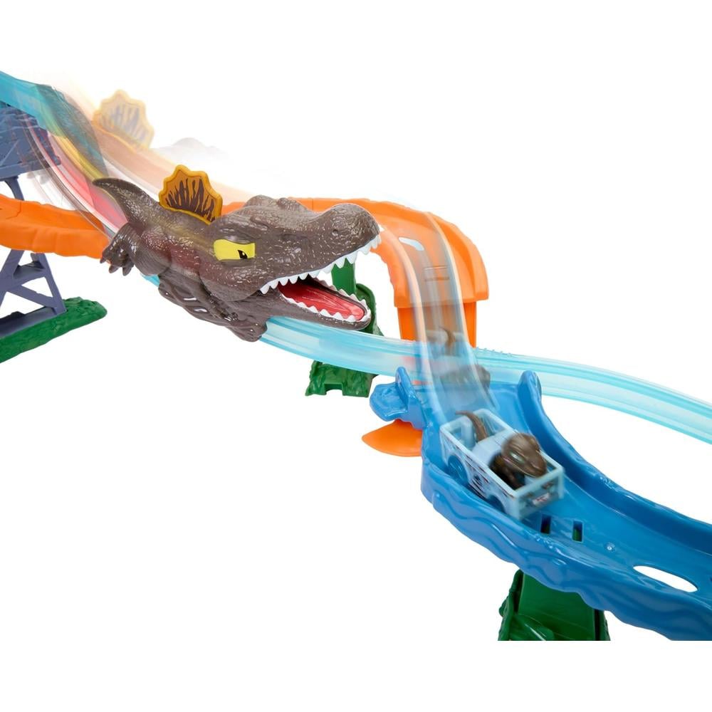 HOT WHEELS PISTA COMPLETA JURASSIC WORLD CRASH Y SPLASH - 5