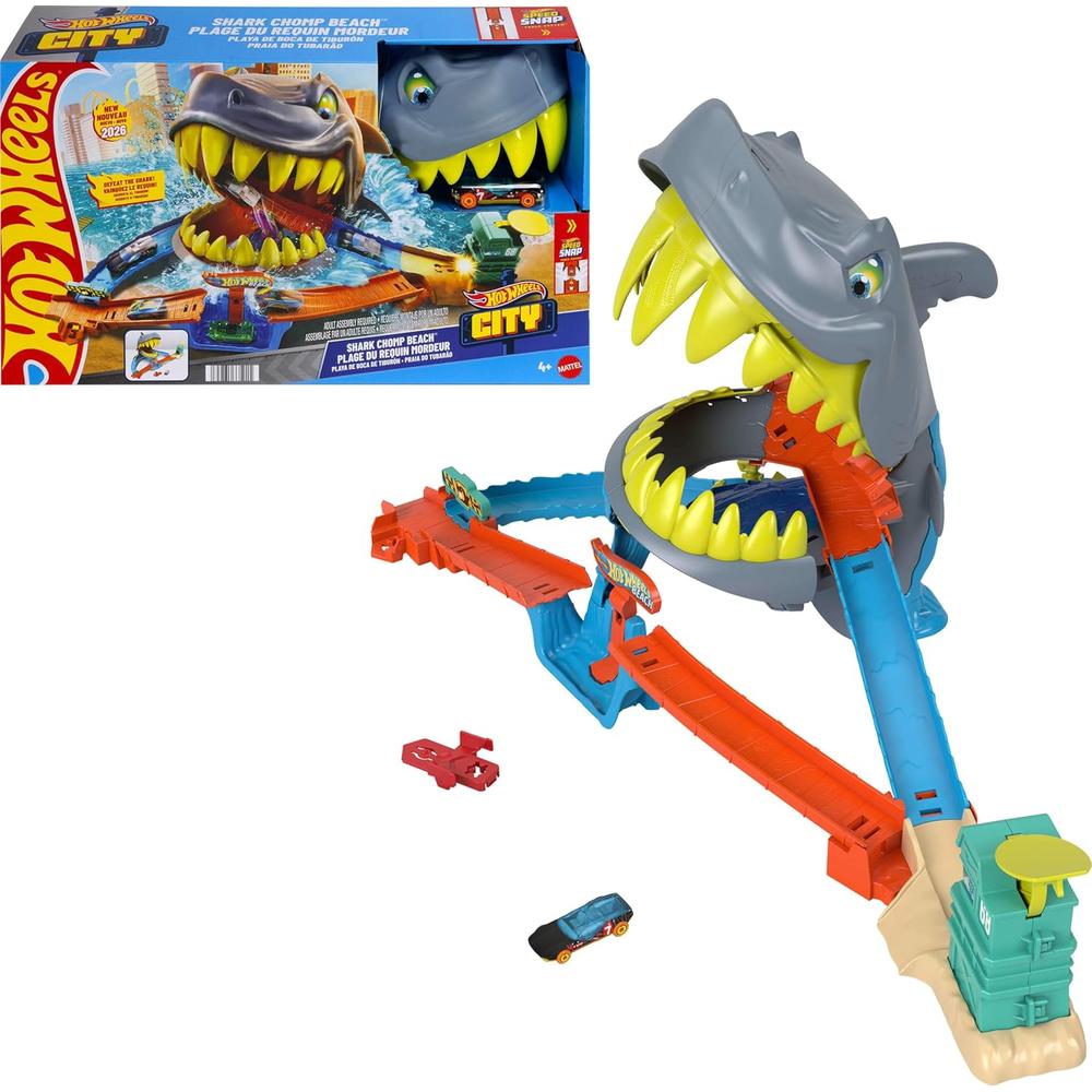 HOT WHEELS PISTA CITY SHARK CHOMP BEACH - 1