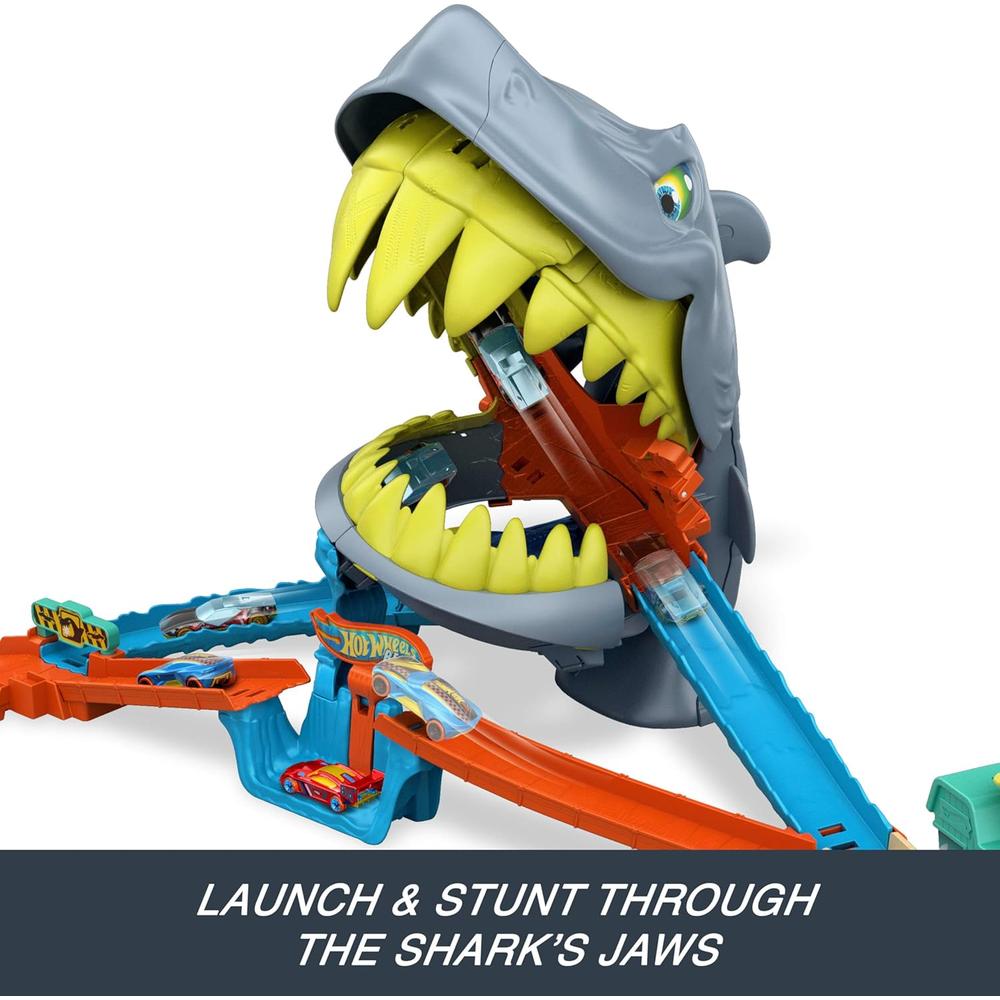 HOT WHEELS PISTA CITY SHARK CHOMP BEACH - 3