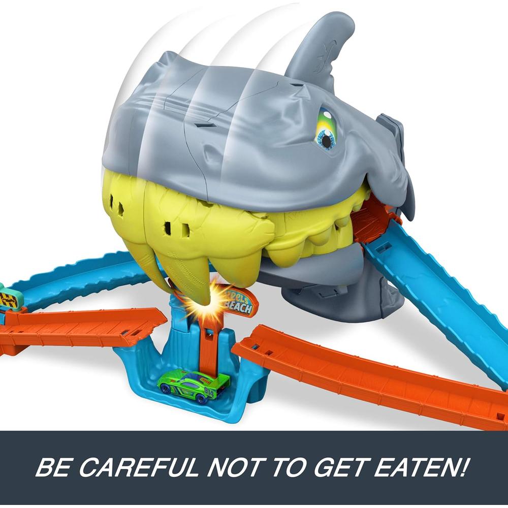 HOT WHEELS PISTA CITY SHARK CHOMP BEACH - 5
