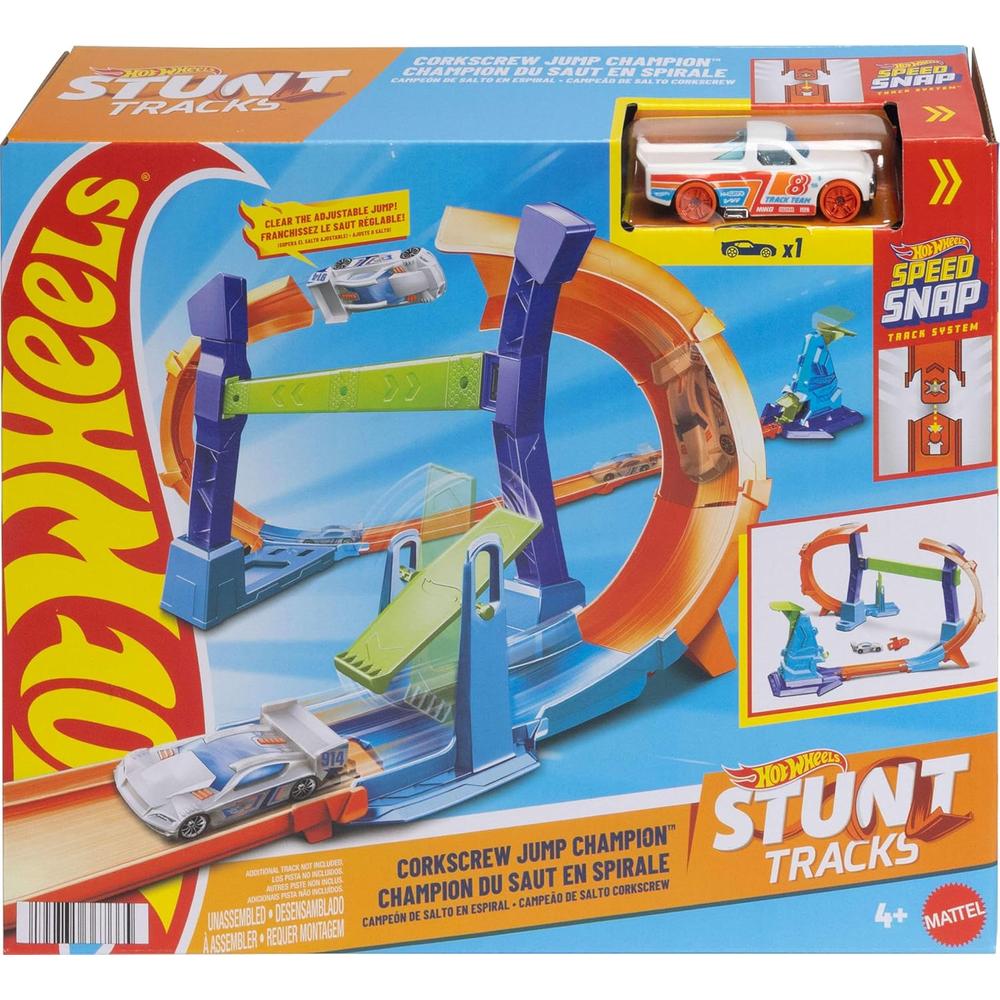 HOT WHEELS PISTA CORKSCREW JUMP CHAMPION - 1