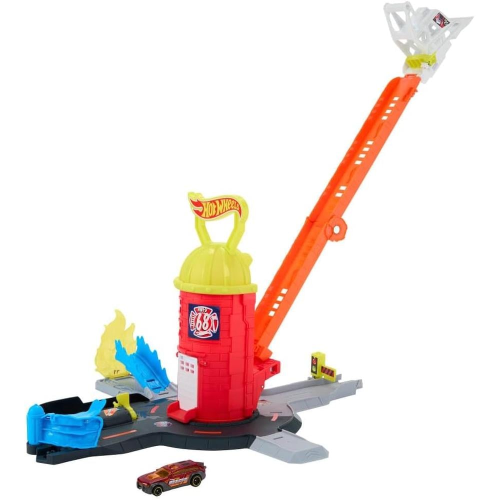 HOT WHEELS PISTA ESTACION DE BOMBERO - 1