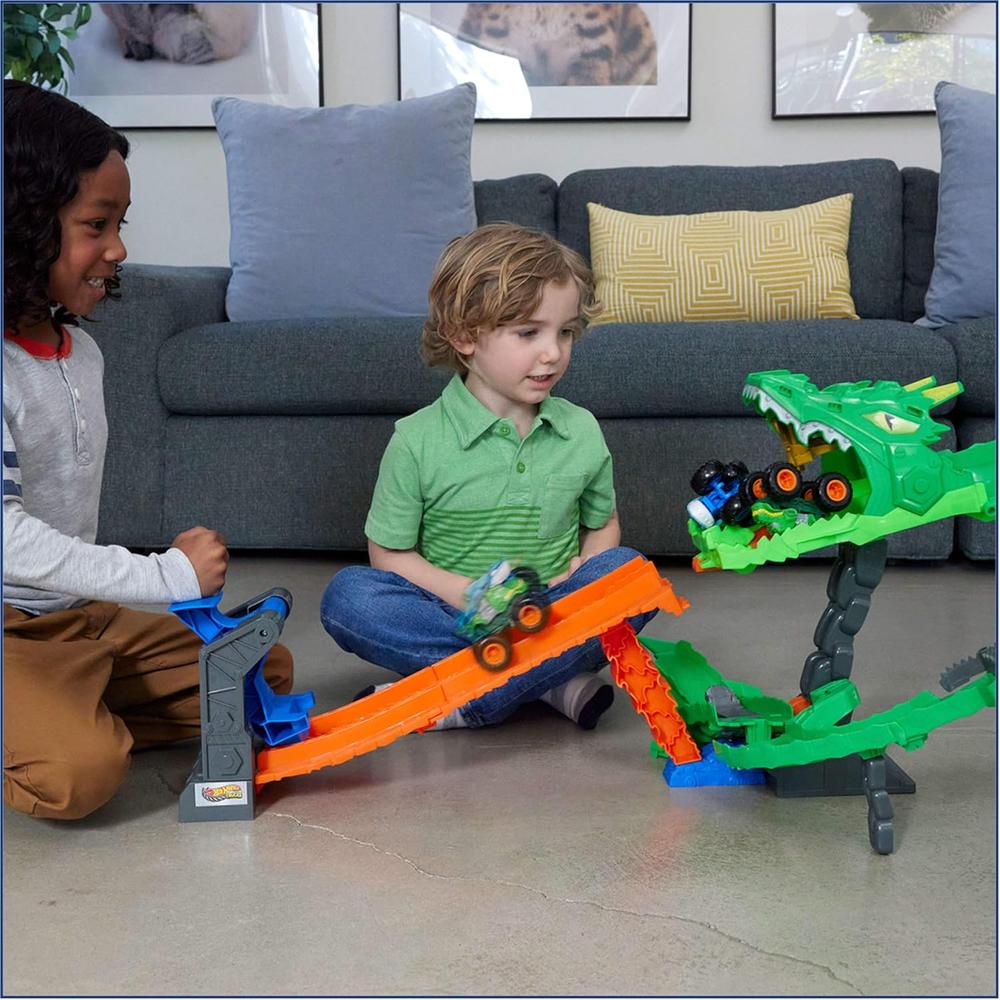 HOT WHEELS PISTA COMPLETA SHARK VS DINO - 2