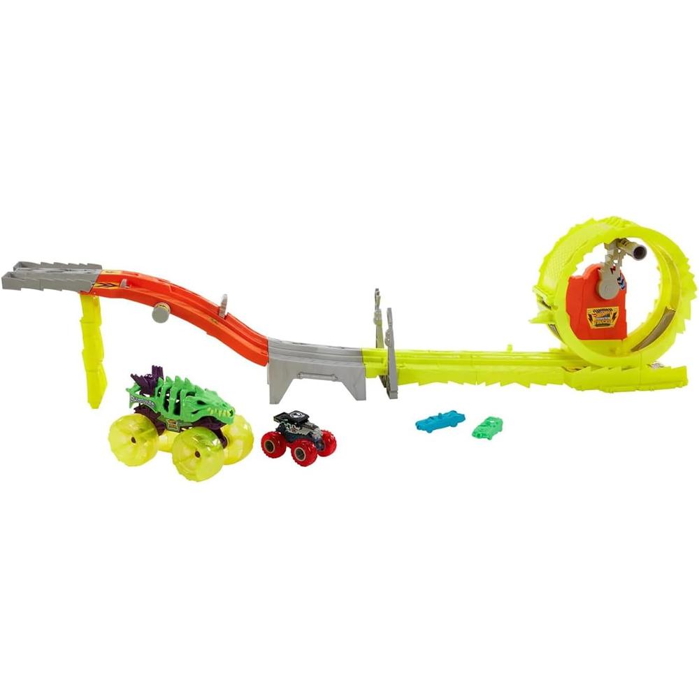 HOT WHEELS MONSTER TRUCKS SKELESAURUS SET 2 PZS - 1