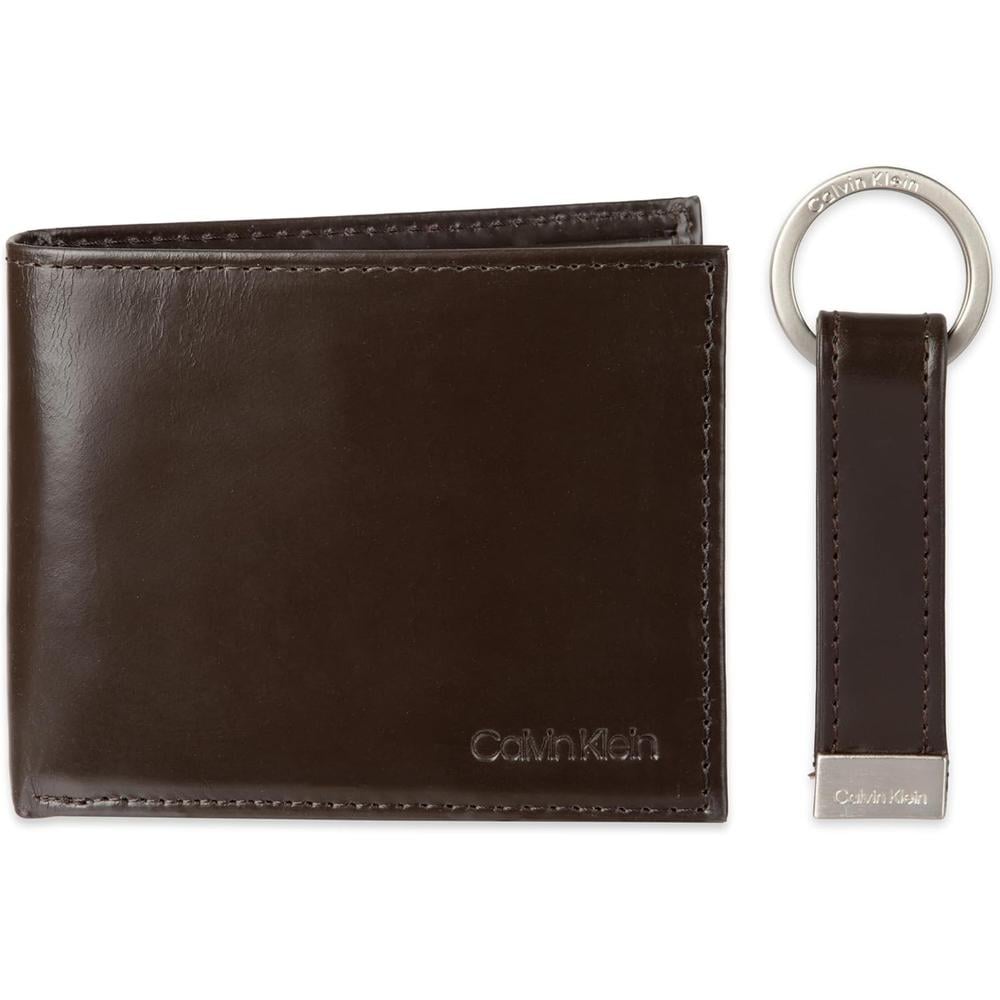 BILLETERA CALVIN KLEIN BIFOLD MARRÓN HOMBRE - 1