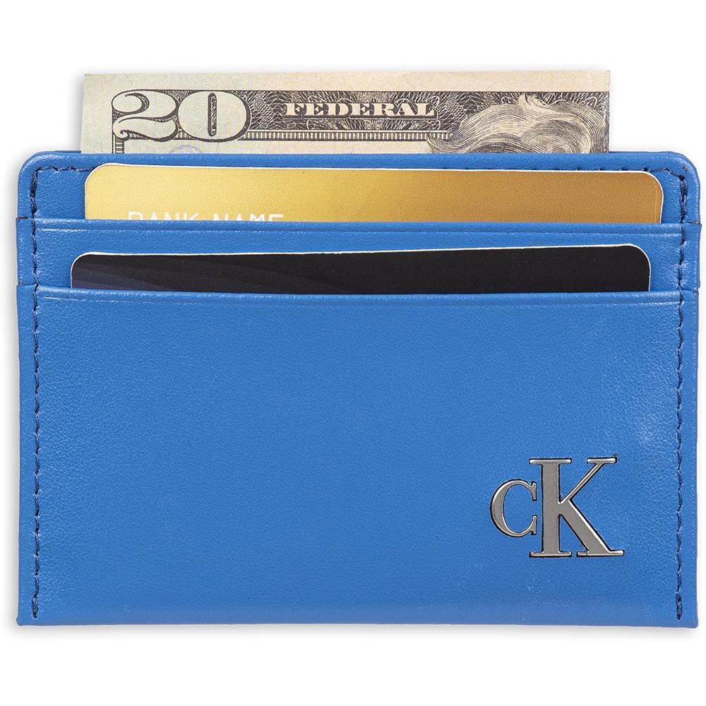 TARJETERO CALVIN KLEIN SLIM RFID AZUL HOMBRE - 2