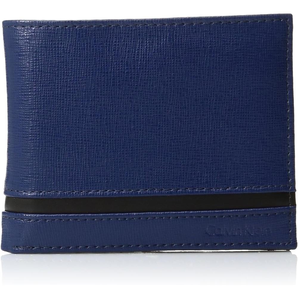BILLETERA CALVIN KLEIN PASSCASE AZUL HOMBRE - 1