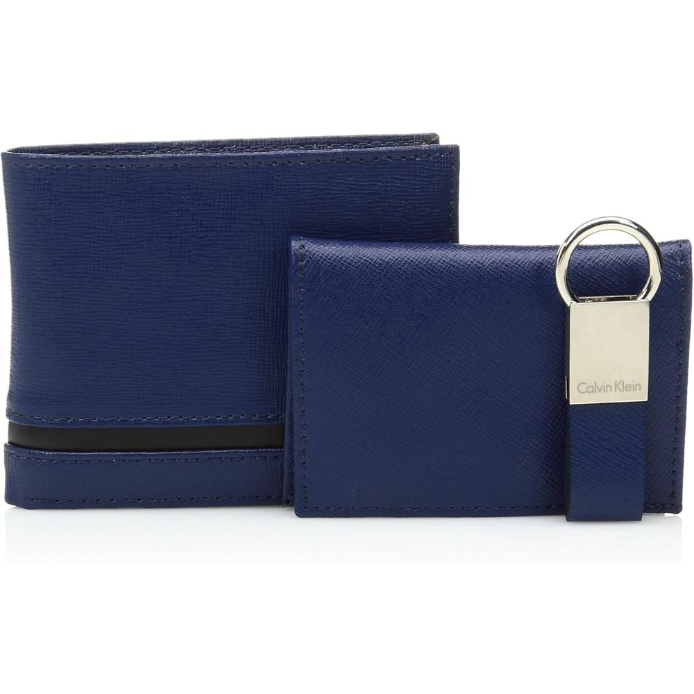 BILLETERA CALVIN KLEIN PASSCASE AZUL HOMBRE - 5