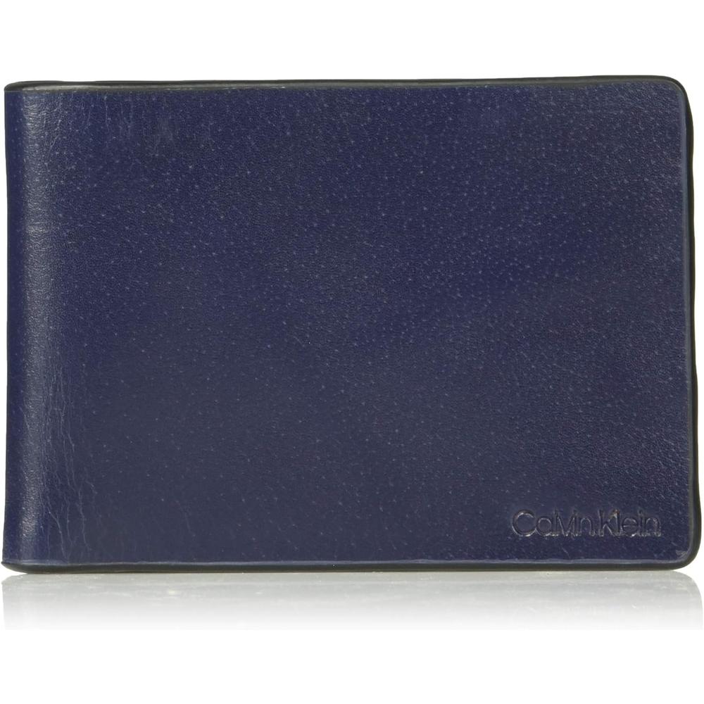 BILLETERA CALVIN KLEIN SLIMFOLD NAVY OSCURO HOMBRE - 1