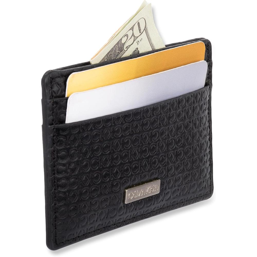 TARJETERO CALVIN KLEIN BIFOLD MINIMALISTA NEGRO HOMBRE - 3