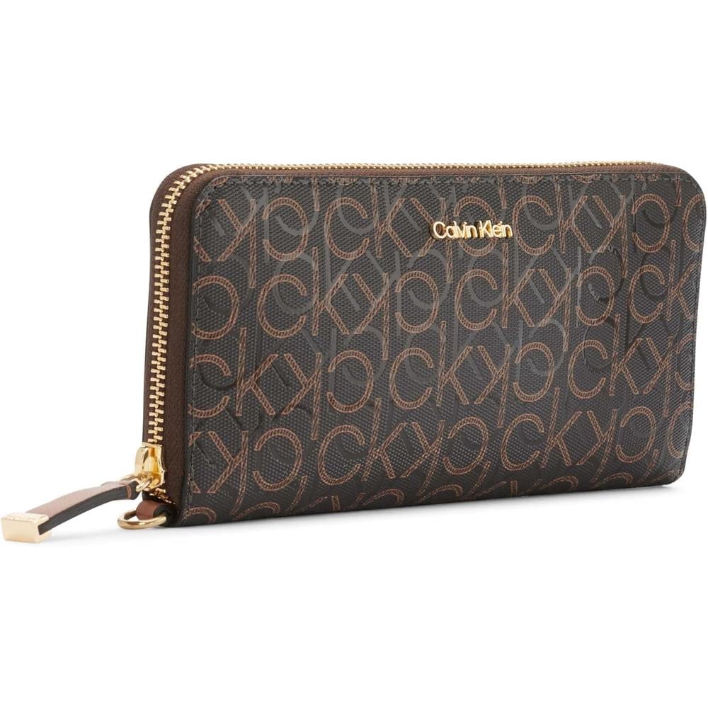 BILLETERA CALVIN KLEIN SAFFIANO MARRÓN MUJER - 3