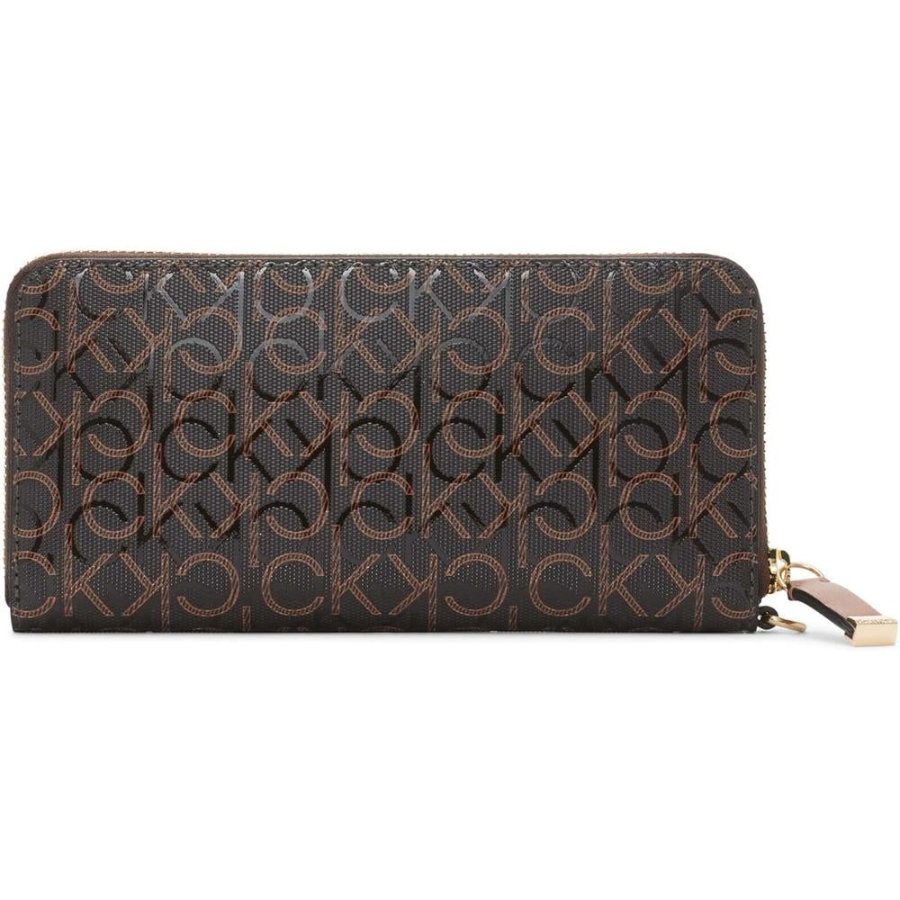 BILLETERA CALVIN KLEIN SAFFIANO MARRÓN MUJER - 4