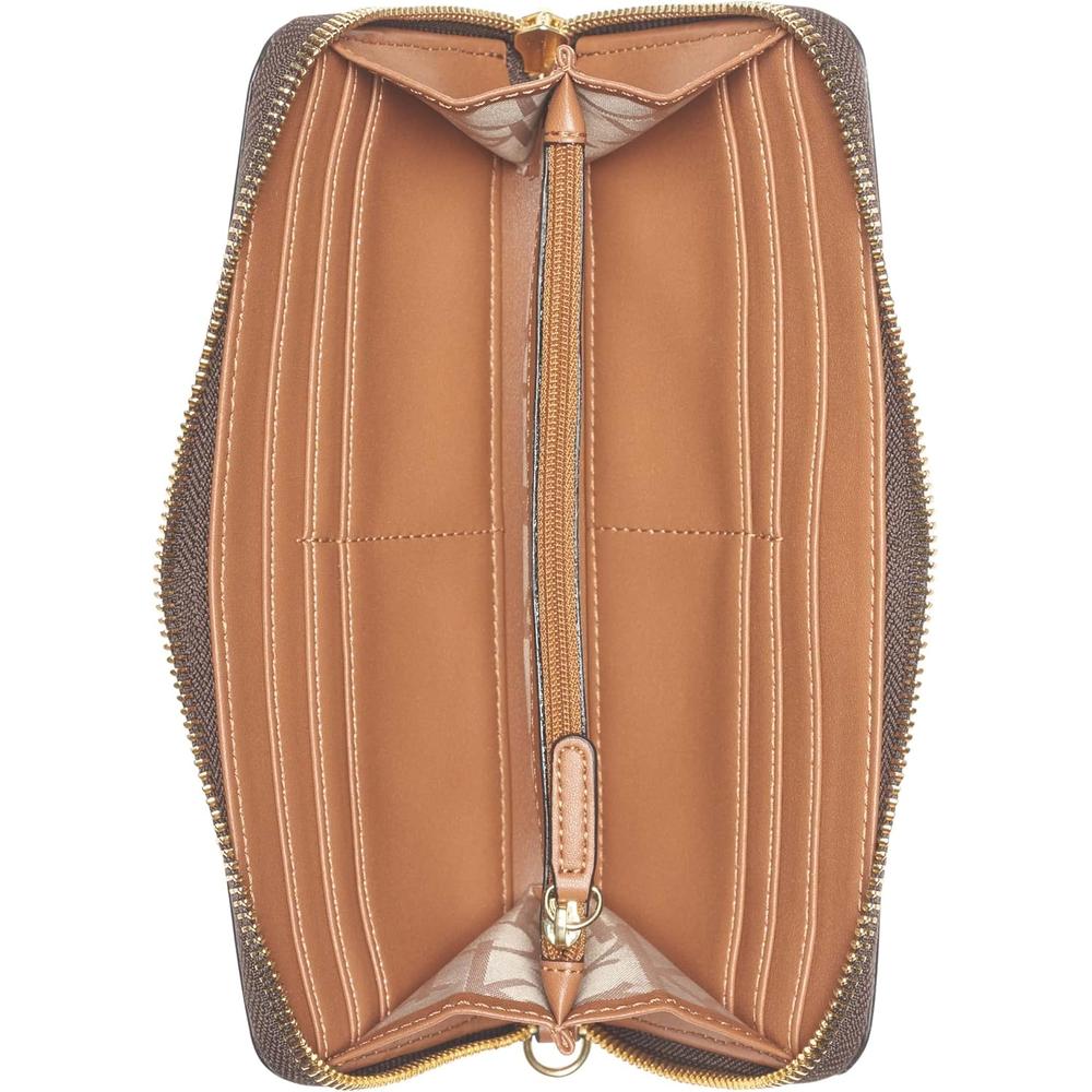 BILLETERA CALVIN KLEIN SAFFIANO MARRÓN MUJER - 6