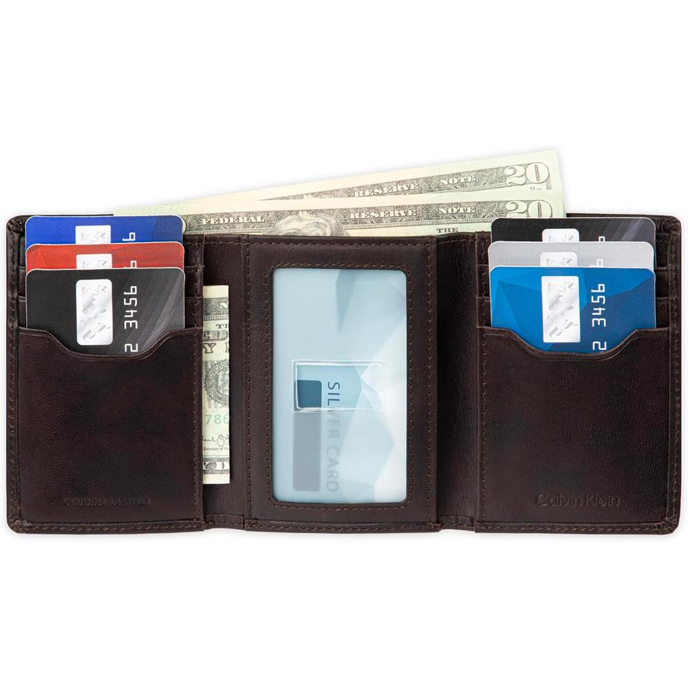 BILLETERA CALVIN KLEIN TRIFOLD RFID MARRÓN HOMBRE - 6