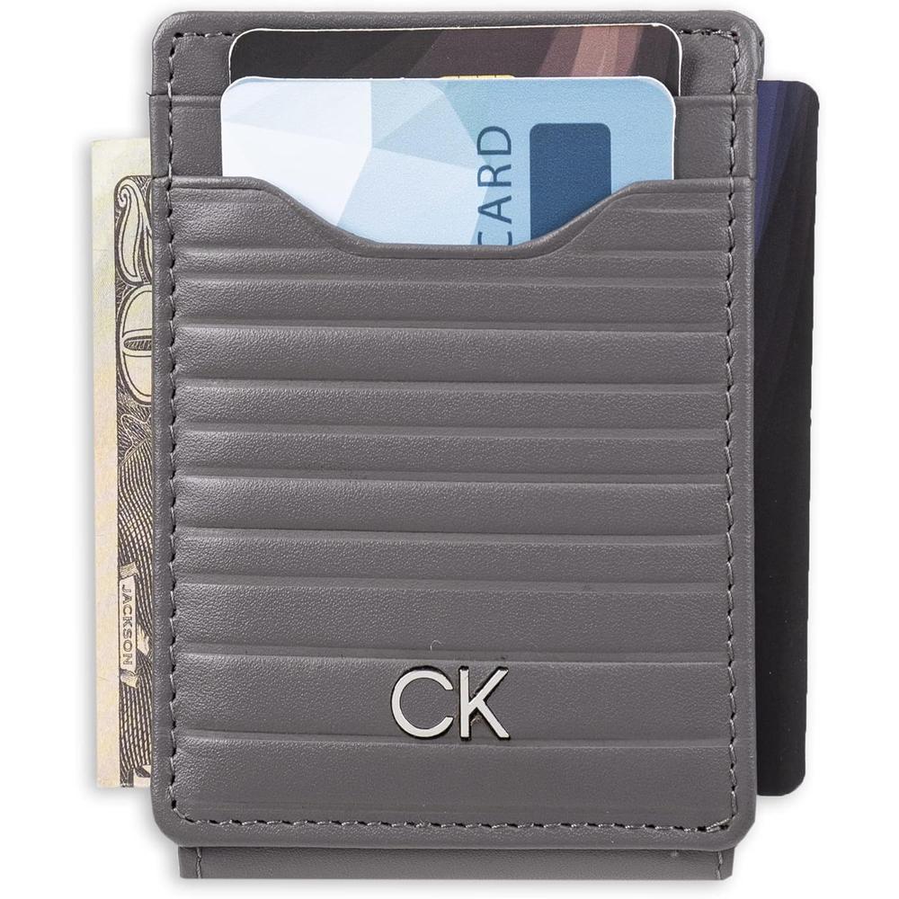 TARJETERO CALVIN KLEIN RFID GRIS HOMBRE - 3