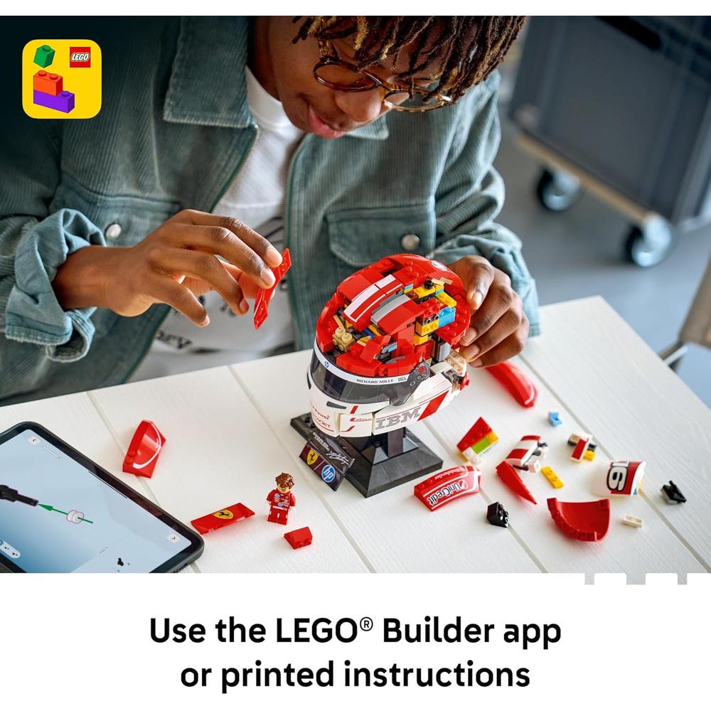 LEGO SCUDERIA FERRARI CHARLES LECLERC HELMET 694 PIEZAS - 2