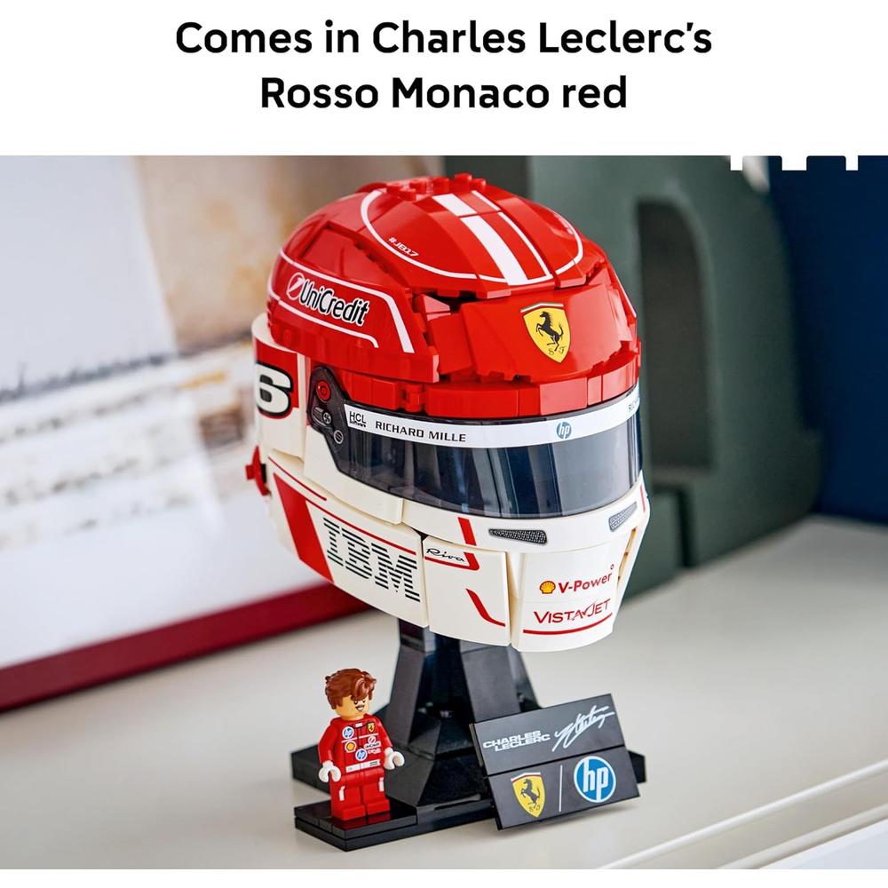 LEGO SCUDERIA FERRARI CHARLES LECLERC HELMET 694 PIEZAS - 4