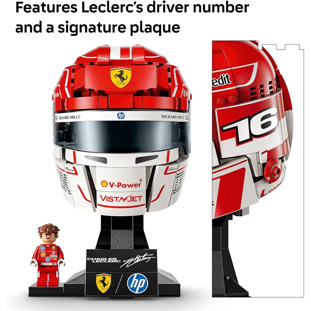 LEGO SCUDERIA FERRARI CHARLES LECLERC HELMET 694 PIEZAS - 5
