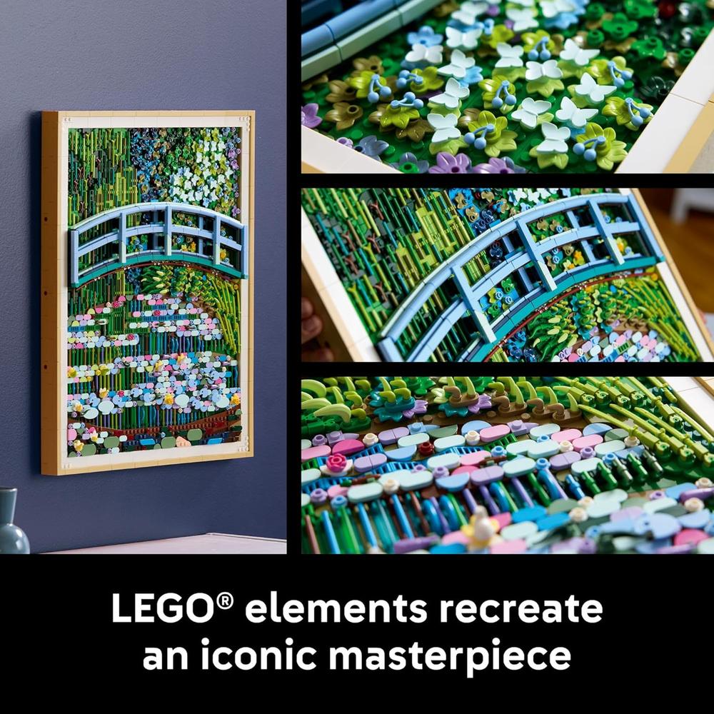LEGO ART CLAUDE MONET PUENTE SOBRE UN ESTANQUE DE NENÚFARES 1810 PIEZAS - 4
