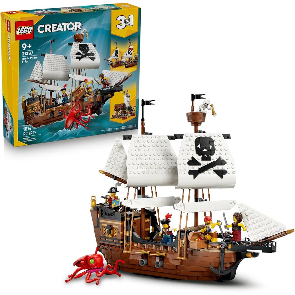 LEGO CREATOR 3 EN 1 BARCO PIRATA 1264 PIEZAS - 1