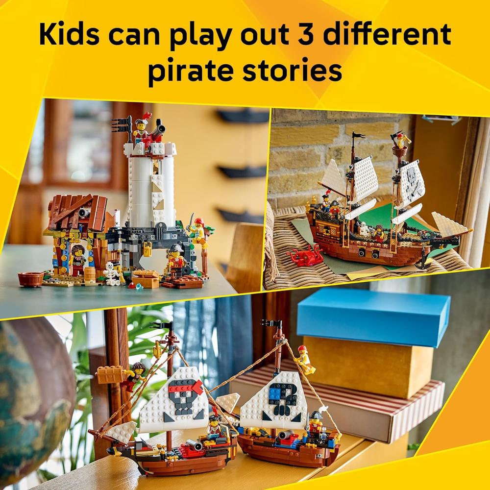 LEGO CREATOR 3 EN 1 BARCO PIRATA 1264 PIEZAS - 3