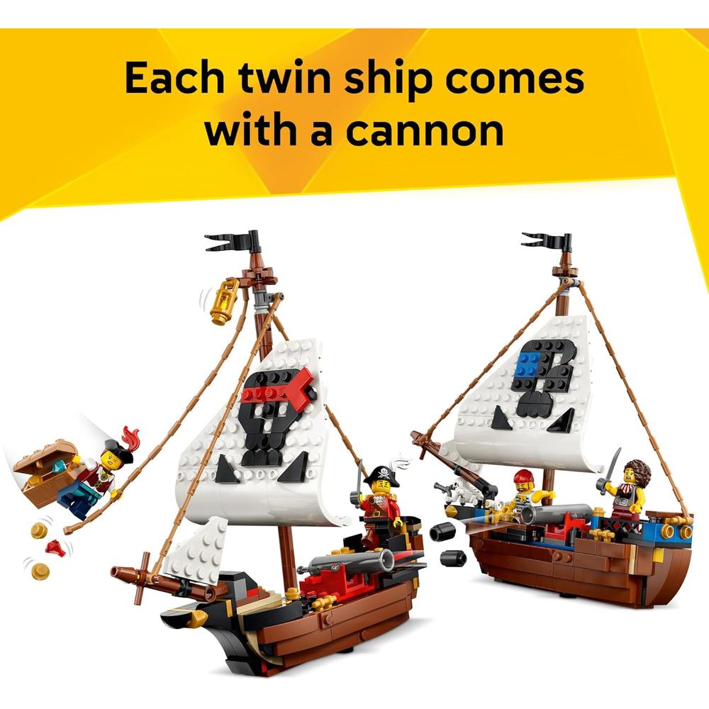 LEGO CREATOR 3 EN 1 BARCO PIRATA 1264 PIEZAS - 5