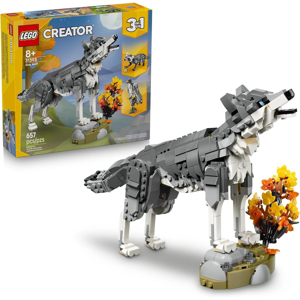 LEGO CREATOR 3 EN 1 LOBO GRIS 626 PIEZAS - 1