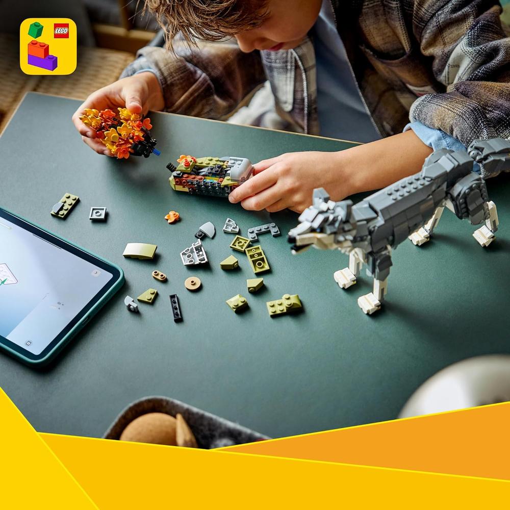 LEGO CREATOR 3 EN 1 LOBO GRIS 626 PIEZAS - 2