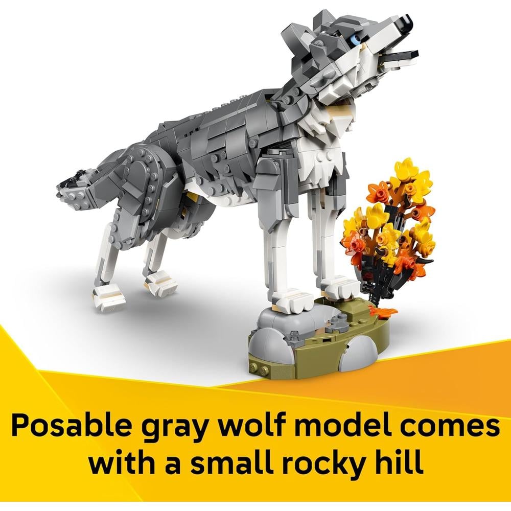 LEGO CREATOR 3 EN 1 LOBO GRIS 626 PIEZAS - 5