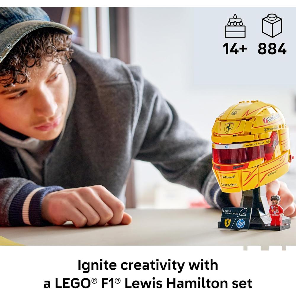 LEGO SCUDERIA FERRARI LEWIS HAMILTON HELMET 694 PIEZAS - 2