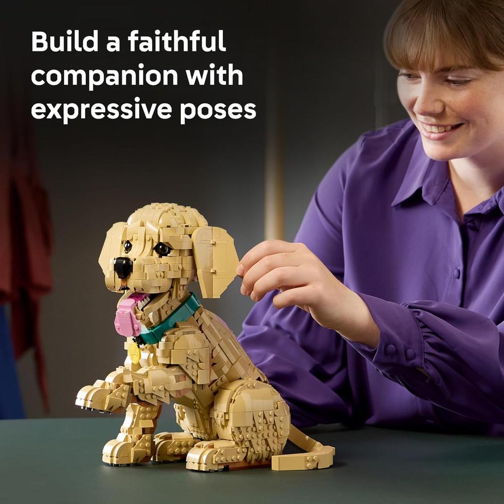 LEGO ICONS GOLDEN RETRIEVER PUPPY 172 PIEZAS - 3