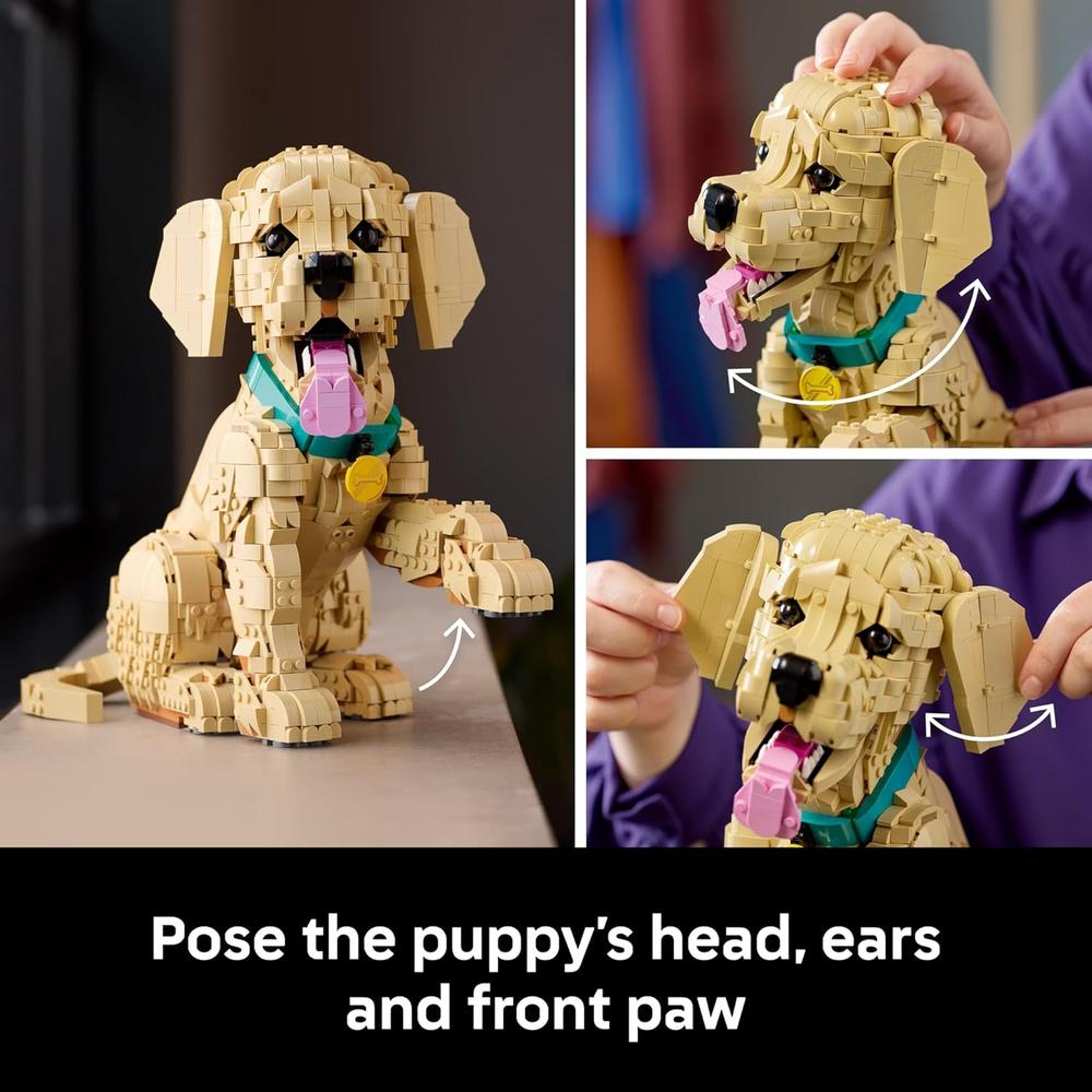 LEGO ICONS GOLDEN RETRIEVER PUPPY 172 PIEZAS - 4