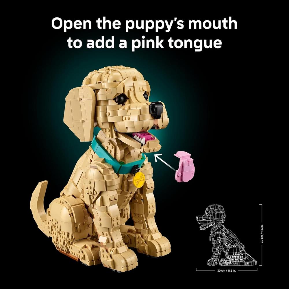 LEGO ICONS GOLDEN RETRIEVER PUPPY 172 PIEZAS - 5