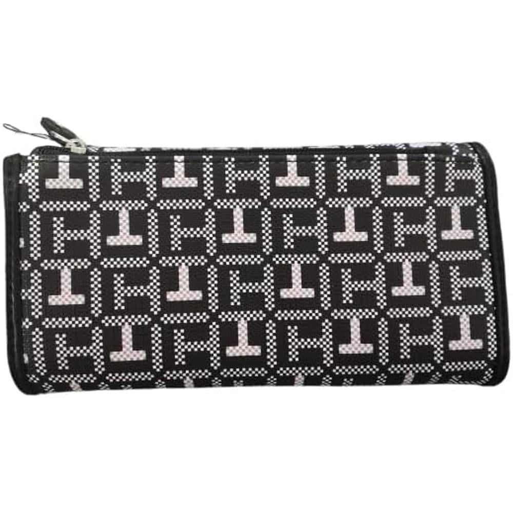 BILLETERA TOMMY HILFIGER PVC BLACK AND WHITE MUJER - 2