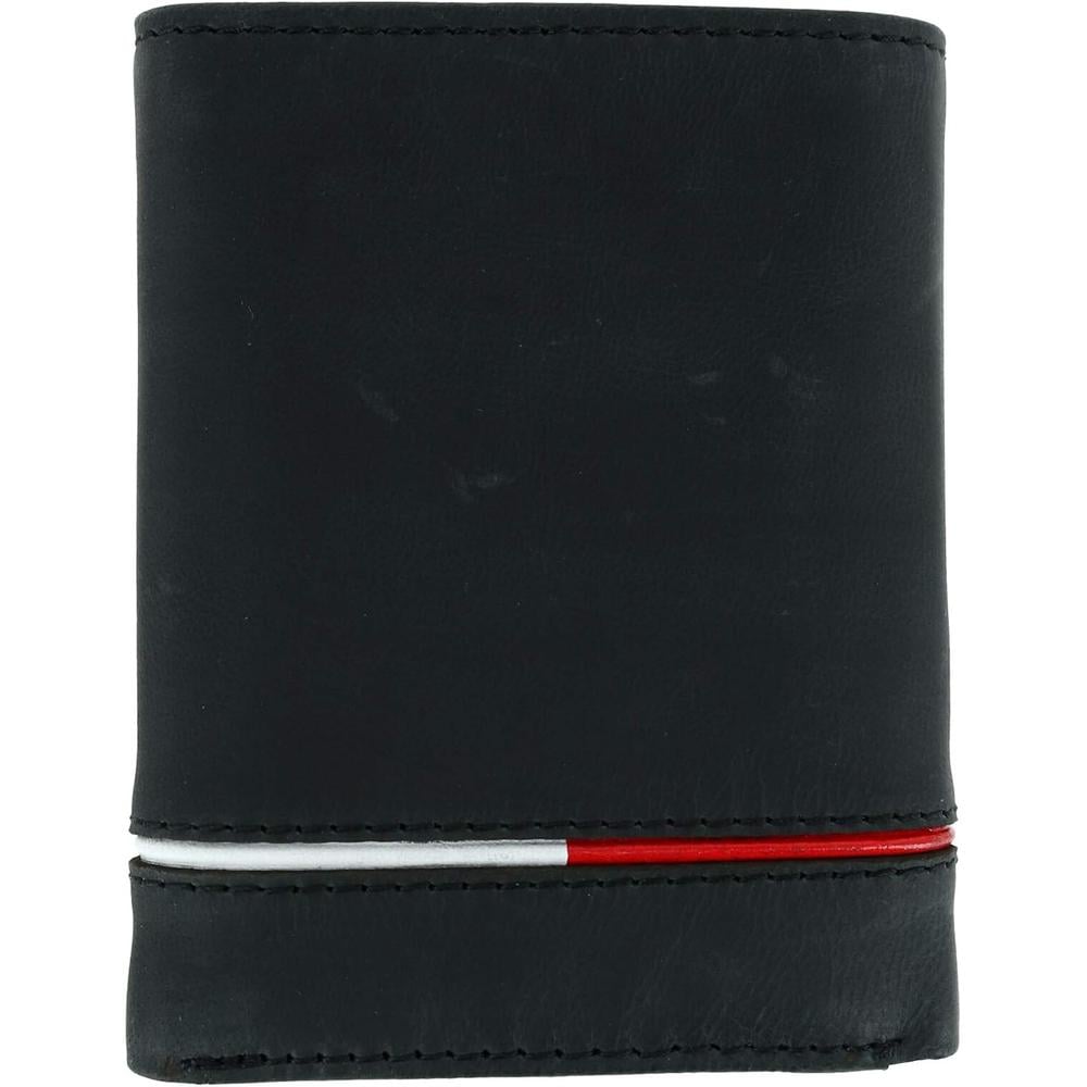 BILLETERA TOMMY HILFIGER LEIF RFID DOUBLE BLACK HOMBRE - 2