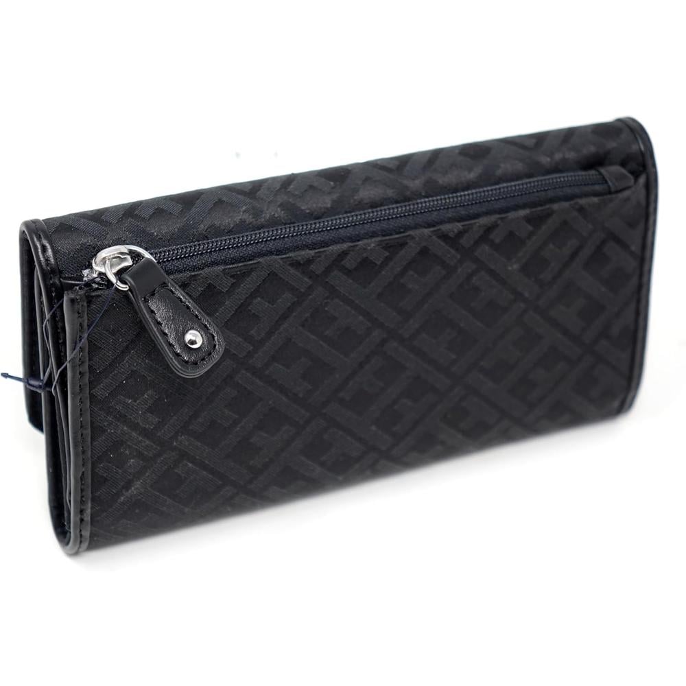 BILLETERA TOMMY HILFIGER JACQUARD NEGRO MUJER - 2