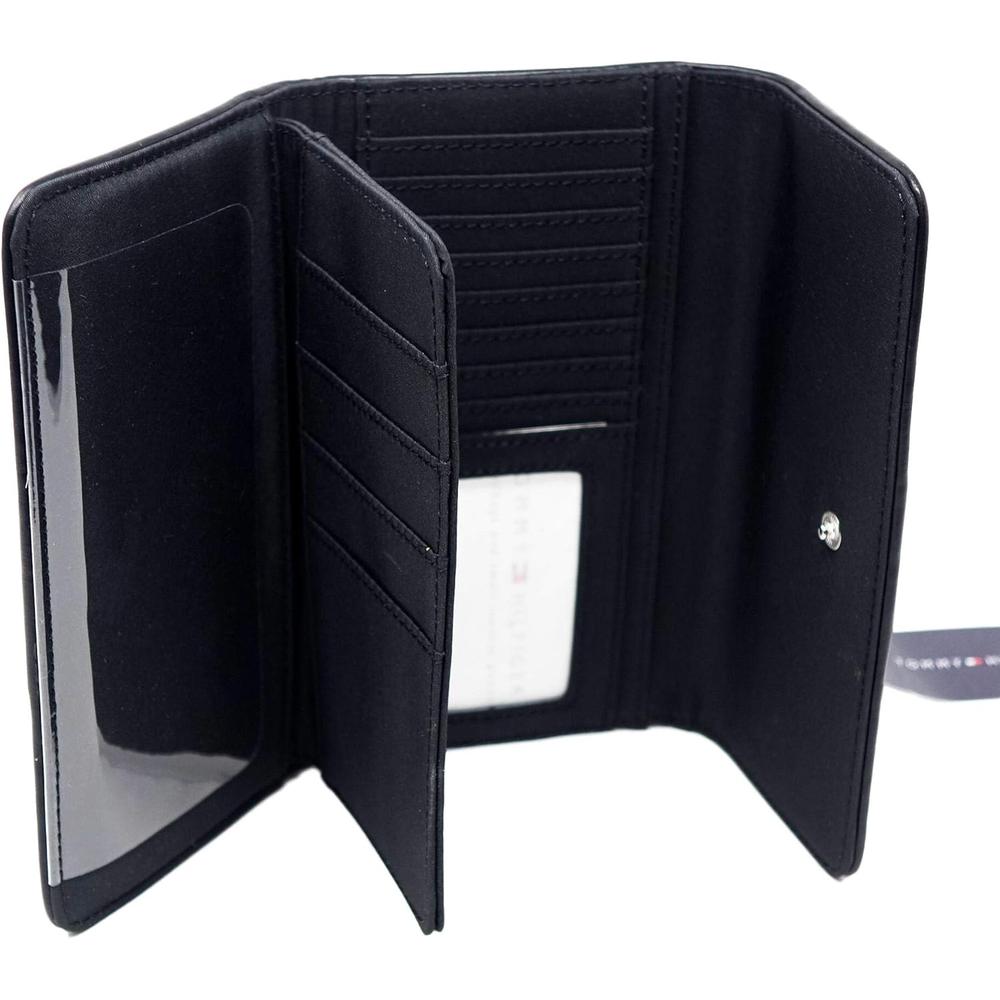 BILLETERA TOMMY HILFIGER BANDERA BLACK MUJER - 3