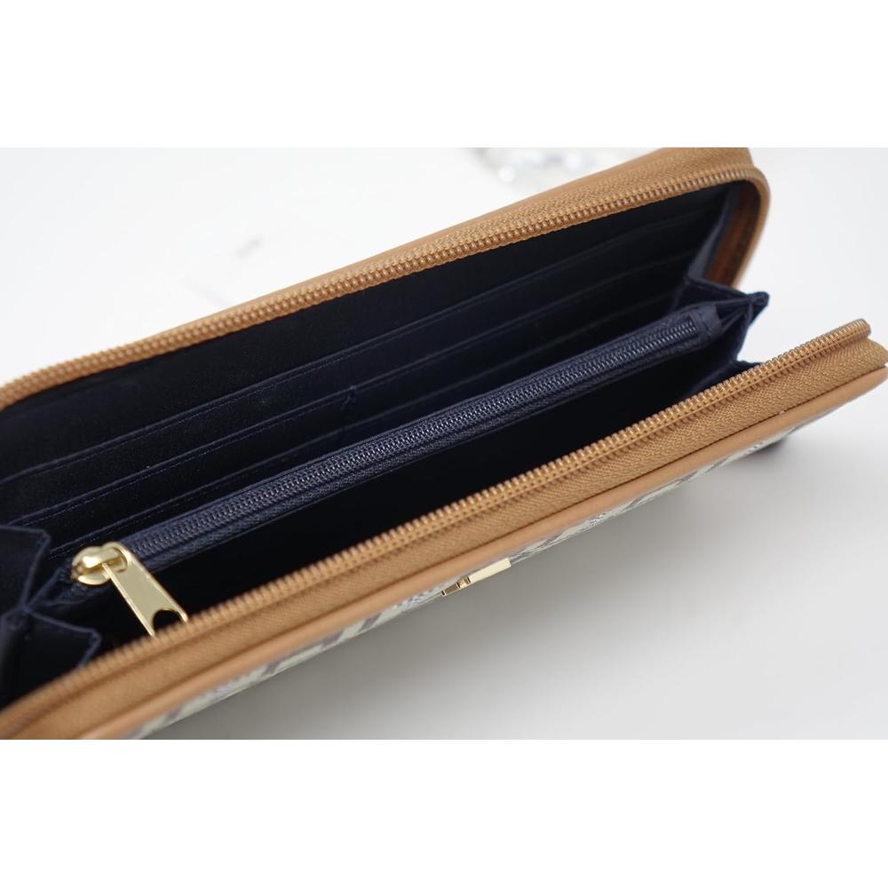 BILLETERA TOMMY HILFIGER CLUTCH PRINT WHITE TAN MUJER - 3