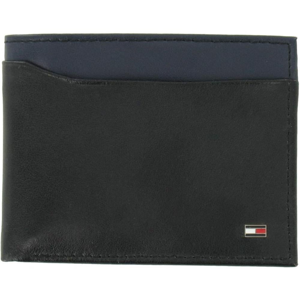 BILLETERA TOMMY HILFIGER BIFOLD CUERO BLACK HOMBRE - 1