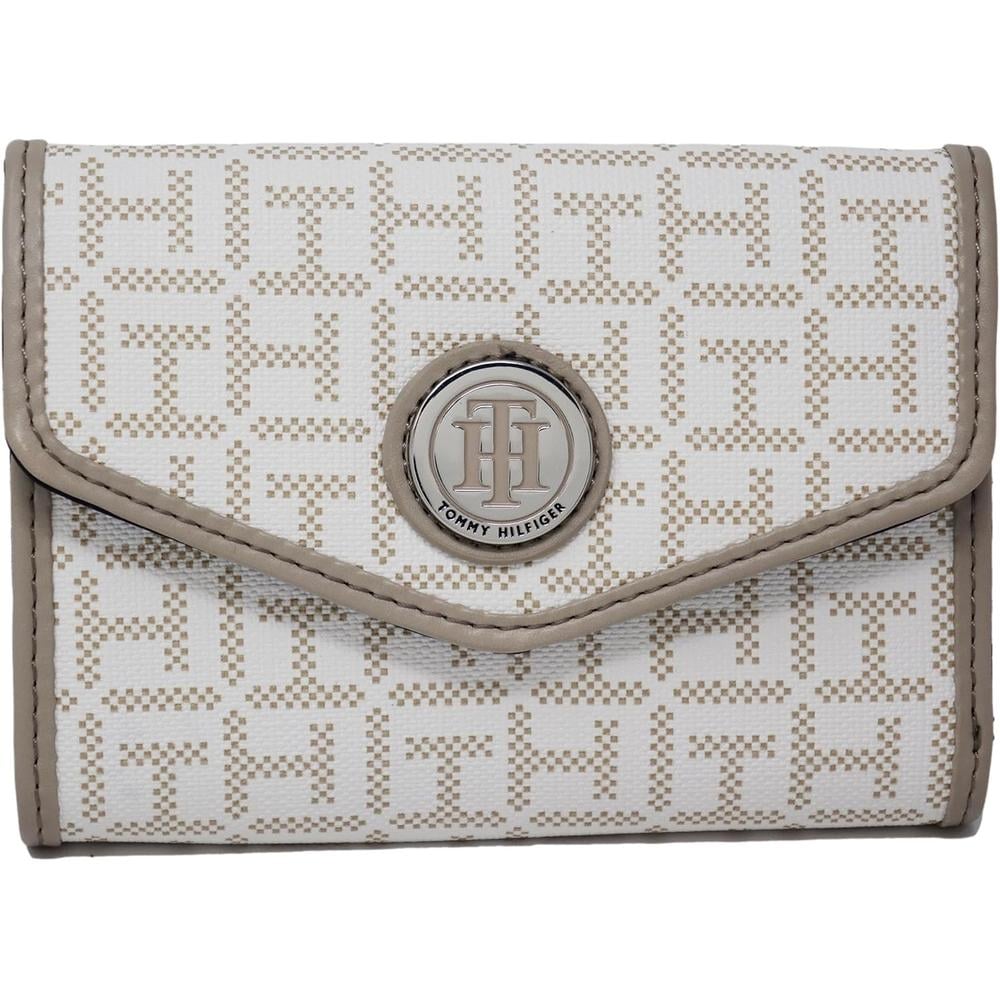 BILLETERA TOMMY HILFIGER PRINT BEIGE MUJER - 1