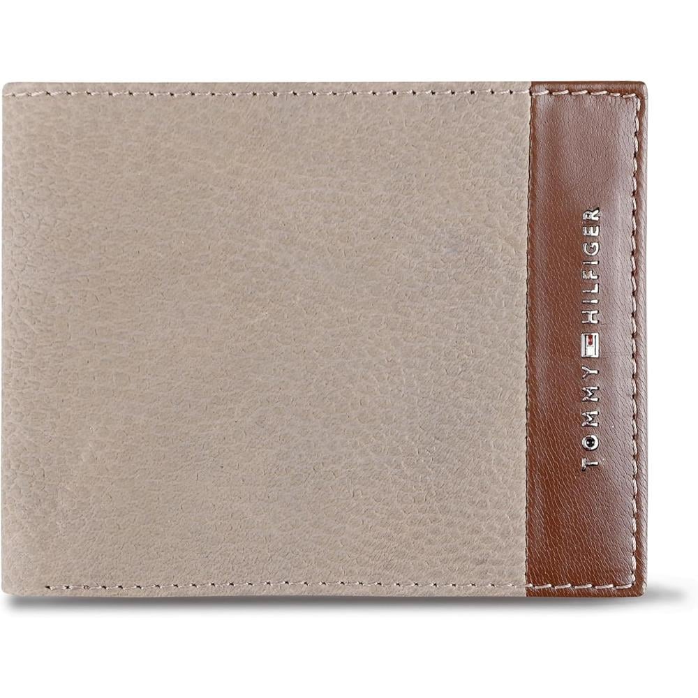 BILLETERA TOMMY HILFIGER BICOLOR TAUPE HOMBRE - 1